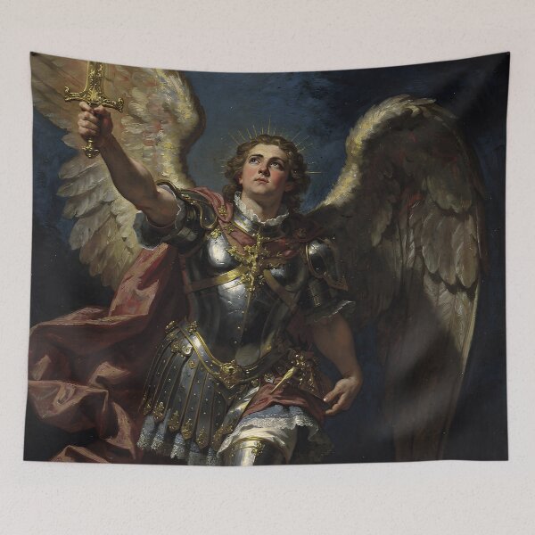 Item preview, The Archangel — Inspired Baroque Sacred Art Print designed and sold by arthubgirl.