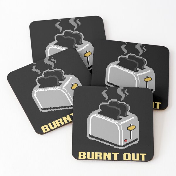 Item preview, Burnt Out - Funny Retro Pixel Art Toaster Pun designed and sold by artistastshirt.