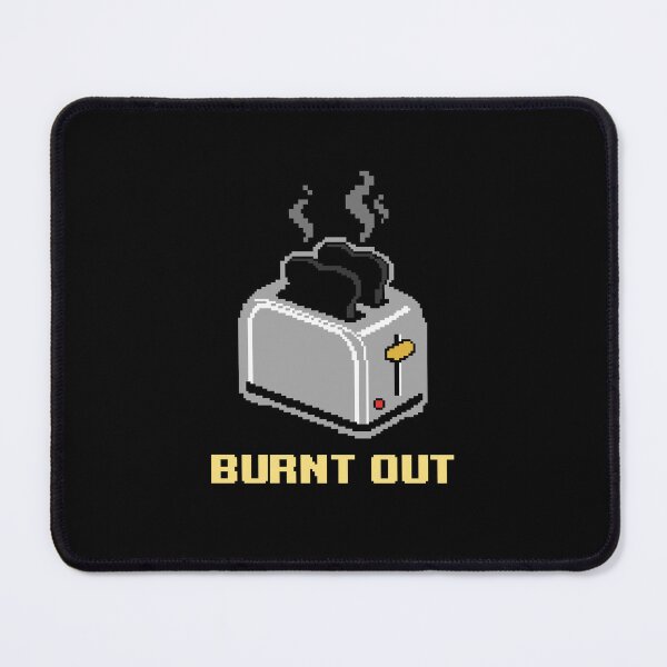 Item preview, Burnt Out - Funny Retro Pixel Art Toaster Pun designed and sold by artistastshirt.
