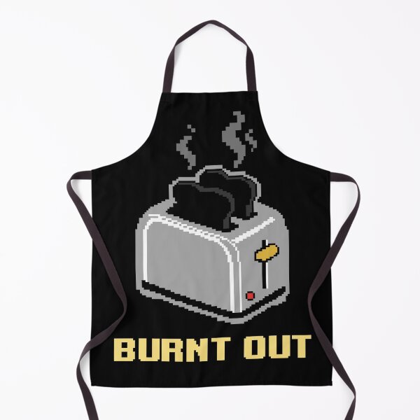 Item preview, Burnt Out - Funny Retro Pixel Art Toaster Pun designed and sold by artistastshirt.