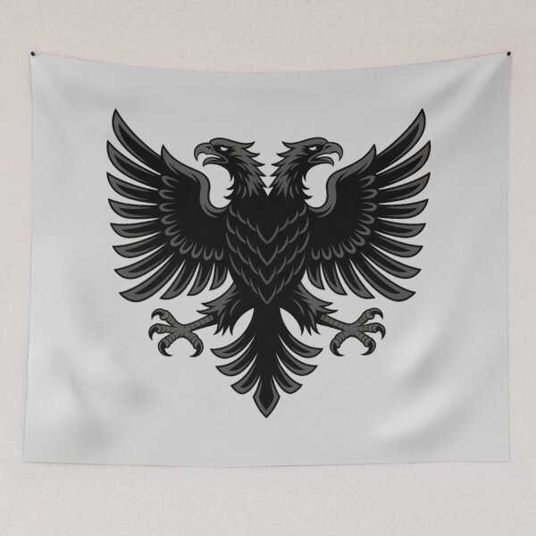 Item preview, Dark aggressive Albanian double-headed eagle designed and sold by 123ks.