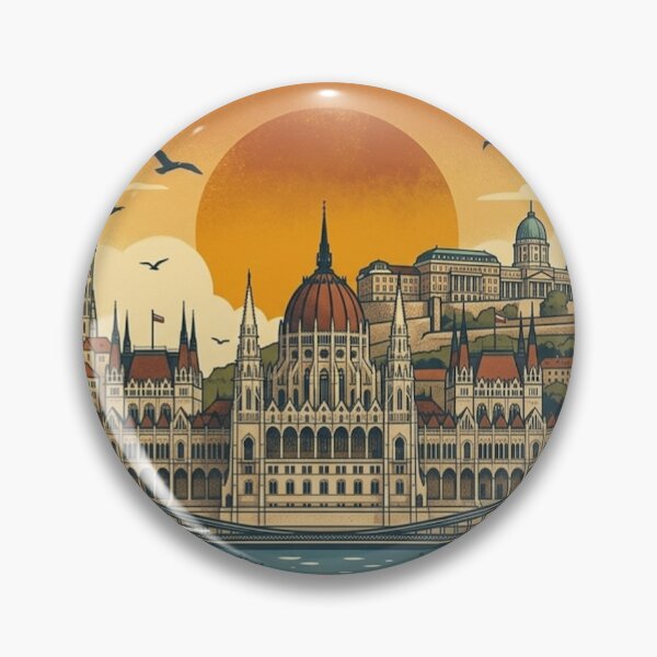Item preview, Budapest Vintage Retro Travel Design designed and sold by MIArt Studio.