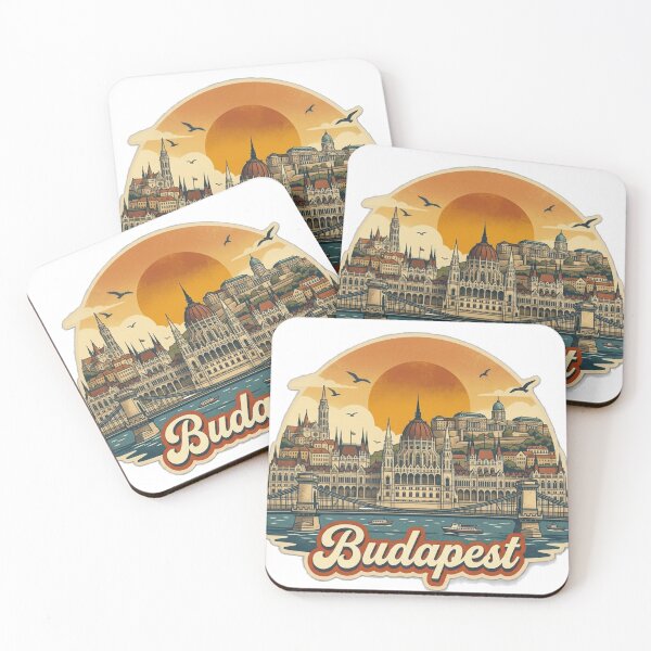 Item preview, Budapest Vintage Retro Travel Design designed and sold by MIArt Studio.