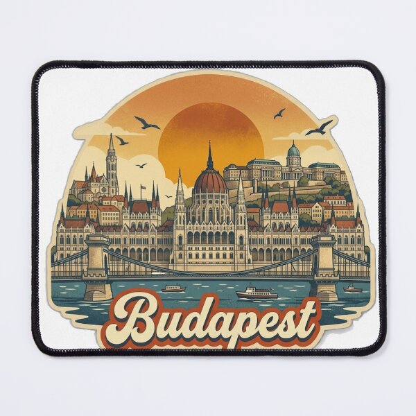 Item preview, Budapest Vintage Retro Travel Design designed and sold by MIArt Studio.