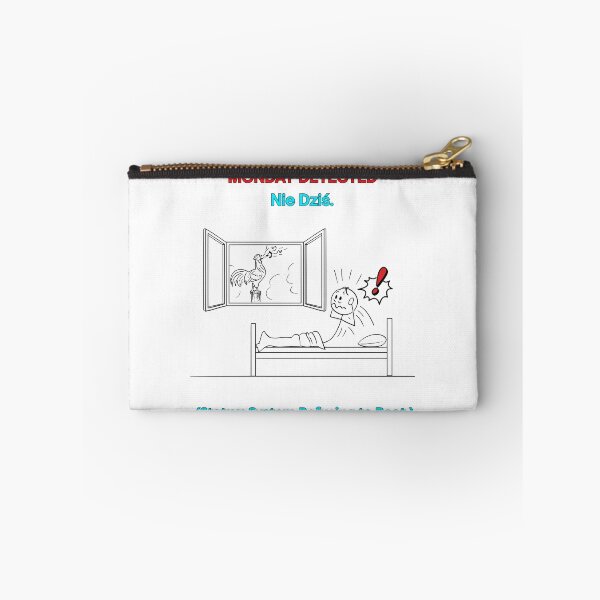 Item preview, White MONDAY DETECTED Nie Dziś - Funny Polinglish Monday Humor Polish Gift designed and sold by VibePolinglish.