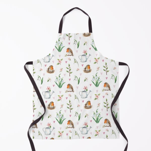 Item preview, Spring Cottagecore Watercolor Pattern | Birds, Blossoms & Garden Charm designed and sold by HelgaCraftery.