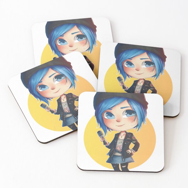 Item preview, Chibi Punk‑Rebel Artist | Cute Blue‑Haired Misfit Character designed and sold by MyChibiArts.