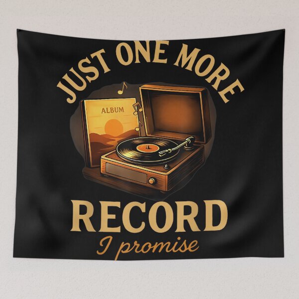 Item preview, Retro Just One More Record I Promise Vinyl Records designed and sold by AlanYYoder.