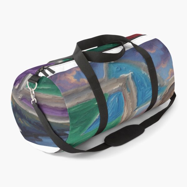Item preview, Shapes Misbehaving Oil Landscape colorful geometric abstract design designed and sold by SmashingDeals.