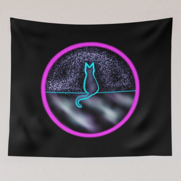 Item preview, Neon Calm Cat  designed and sold by Seemly's Dose of Neon.