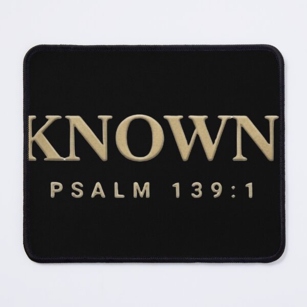 Item preview, KNOWN | Christian Faith Psalm 139:1 | Fully Seen Fully Loved Jesus Cross Design designed and sold by whatsthatdesign.