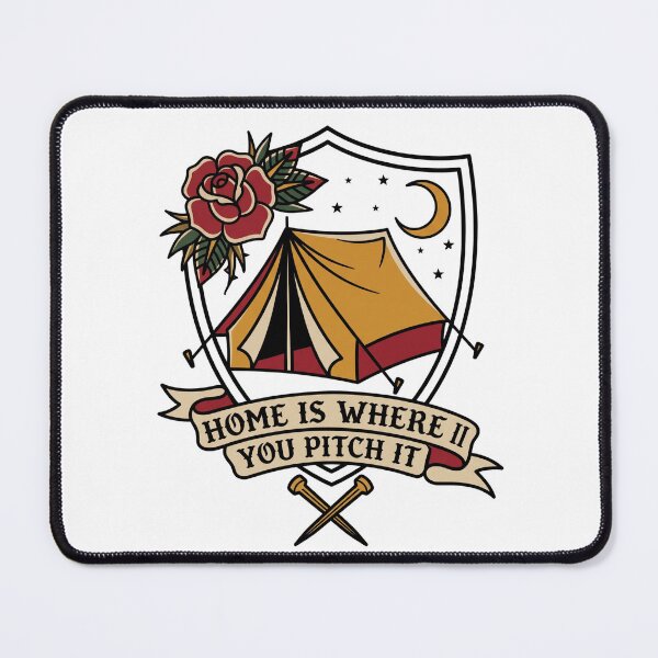 Item preview, Home Is Where You Pitch It Shirt, Funny Camper Tee, Camp Gift designed and sold by wecrea.