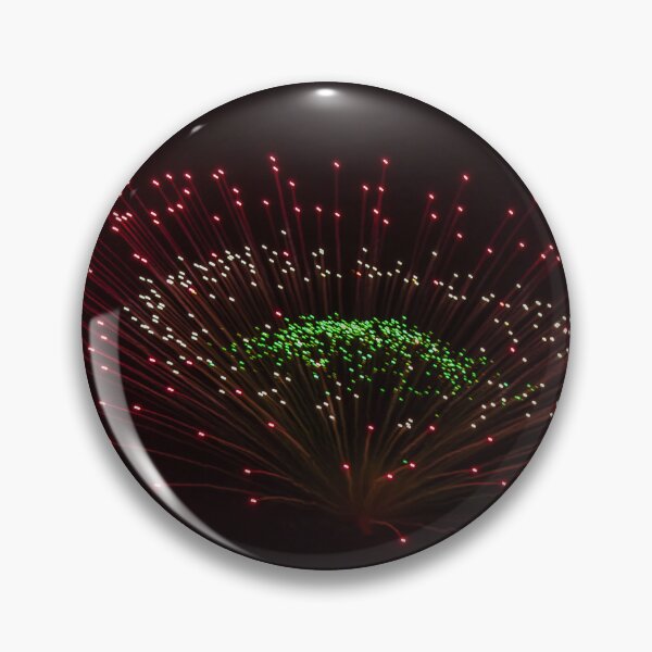 Item preview, Colorful Fireworks Display Fan Burst Over Night Sky, Red and Green Pyrotechnic Explosion designed and sold by Nmallia.