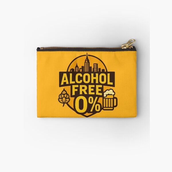Item preview, Alcohol Free 0% City Badge - Modern Non-Alcoholic Beer Art designed and sold by RDproject.