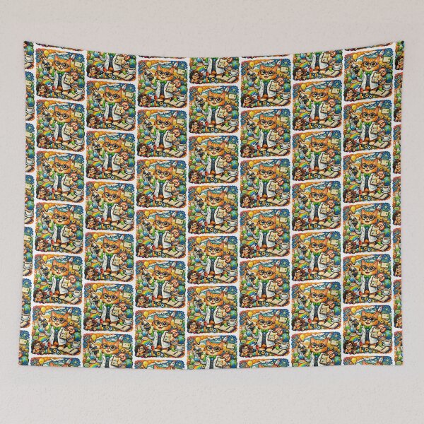 Item preview, Curious Mind in Full Color – Science, Creativity & Innovation and Cat Scientist designed and sold by gre47.