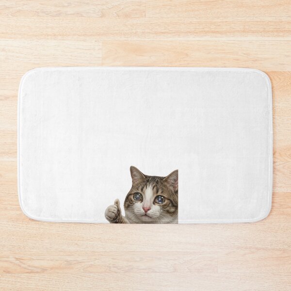 Item preview, Sad Crying Cat Thumbs Up Meme Art designed and sold by ogduckboy.