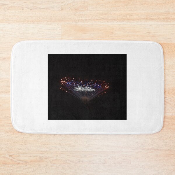 Item preview, Colorful Fireworks Display Fan Burst Over Night Sky designed and sold by Nmallia.