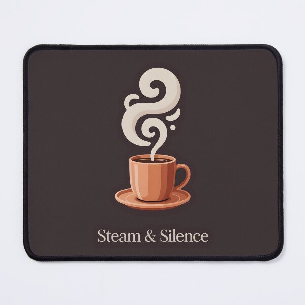 Item preview, Steam & Silence – Minimalist Coffee Mug Art Print, Serene Morning Illustration designed and sold by Montodesign.