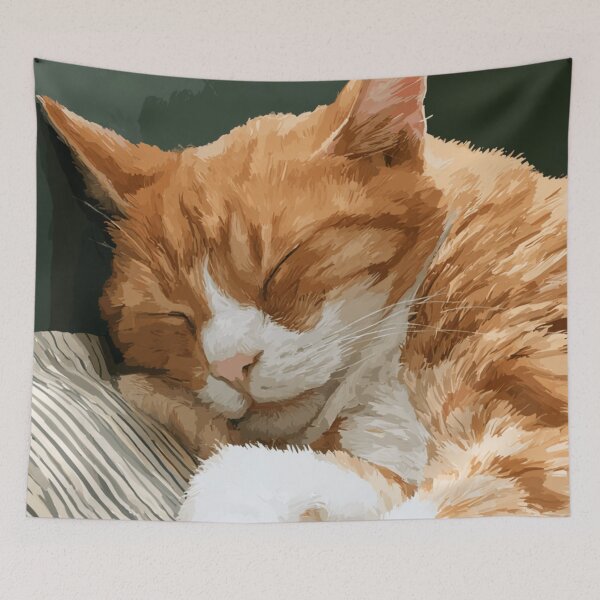 Item preview, A Sleeping Cat designed and sold by Sketch-Shack.
