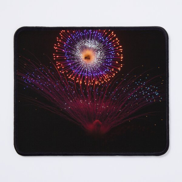 Item preview, Colorful Fireworks Display Fan Burst Over Night Sky designed and sold by Nmallia.