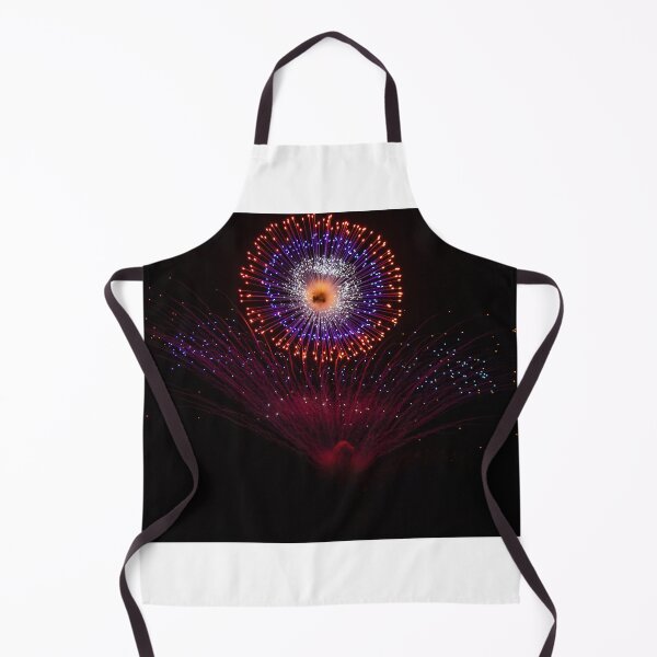 Item preview, Colorful Fireworks Display Fan Burst Over Night Sky designed and sold by Nmallia.