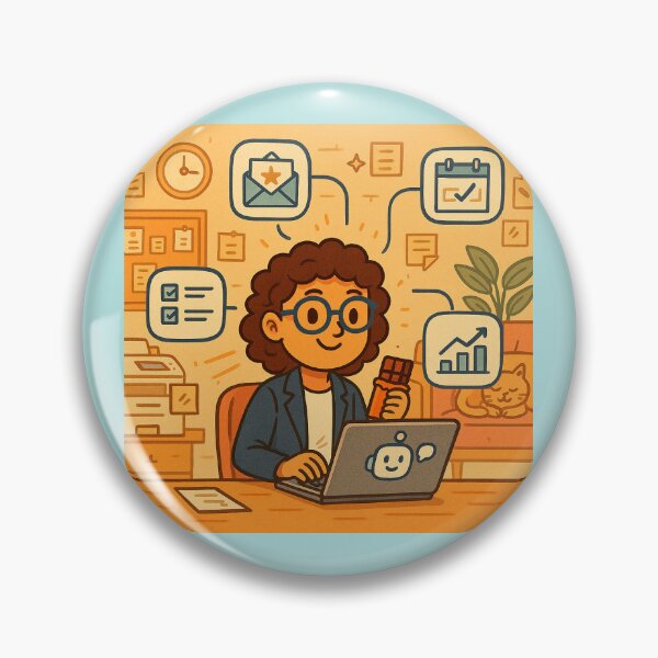 Item preview, Female Scientist at Work – Productivity, Curiosity & Chocolate designed and sold by gre47.