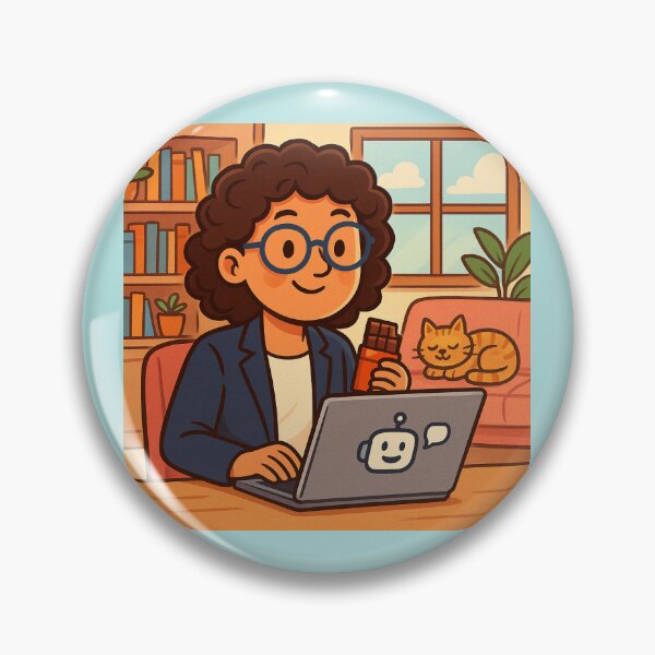 Item preview, Female Scientist at Work – Productivity, Curiosity & Chocolate designed and sold by gre47.