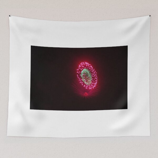 Item preview, Colorful Fireworks Display Fan Burst Over Night Sky designed and sold by Nmallia.