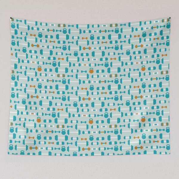 Item preview, Weightlifting Fitness Workout Blue designed and sold by VintageStyle.