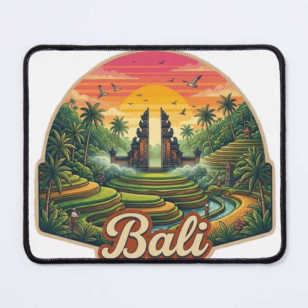 Item preview, Bali Vintage Retro Travel Design designed and sold by MIArt Studio.