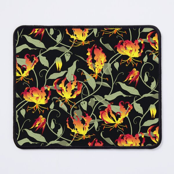 Item preview, Gloriosa - red-orange on black designed and sold by kobyakov.