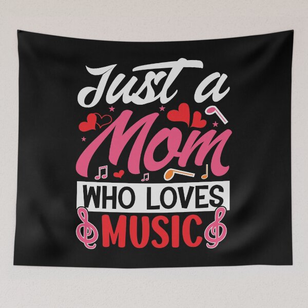 Item preview, Just A Mom Who Loves Music designed and sold by SiarheiYur.