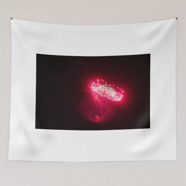 Item preview, Colorful Fireworks Display Fan Burst Over Night Sky designed and sold by Nmallia.