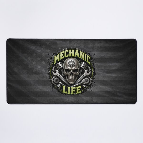 Item preview, Mechanic Life Skull Wrench Automotive Gearhead Design designed and sold by artistwill.