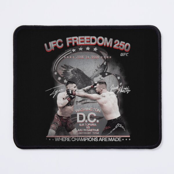 Item preview, Ilia Topuria Vs Justin Gaethje "UFC Freedom 250" Where Champions Are Made designed and sold by JeyVel.