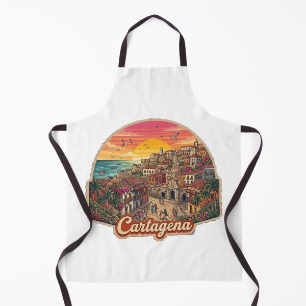 Item preview, Cartagena Vintage Retro Travel Design designed and sold by MIArt Studio.