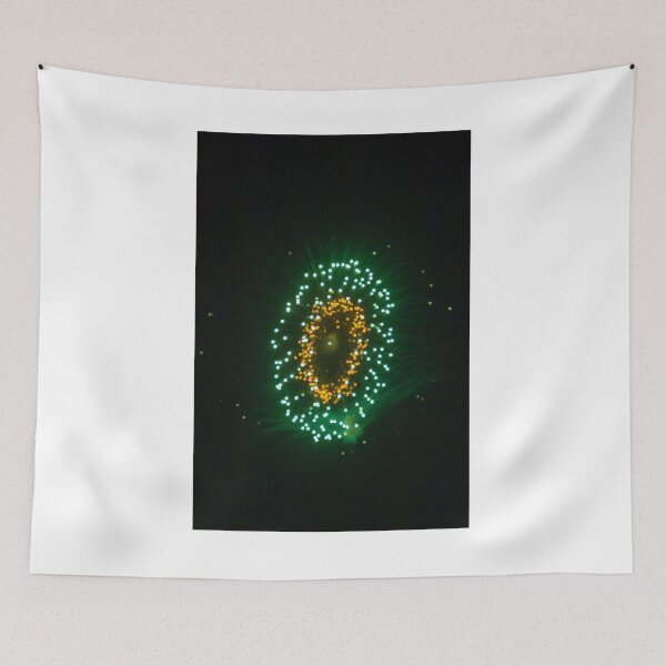 Item preview, Colorful Fireworks Display Fan Burst Over Night Sky designed and sold by Nmallia.