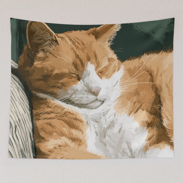 Item preview, A Sleeping Cat designed and sold by Sketch-Shack.