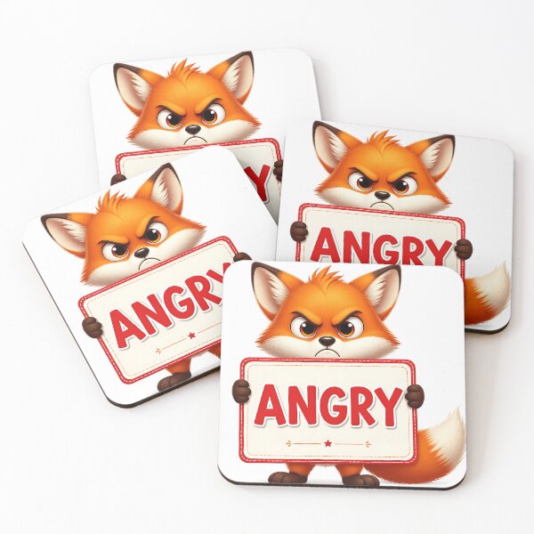 Item preview, the angry fox designed and sold by EdicionesJML.