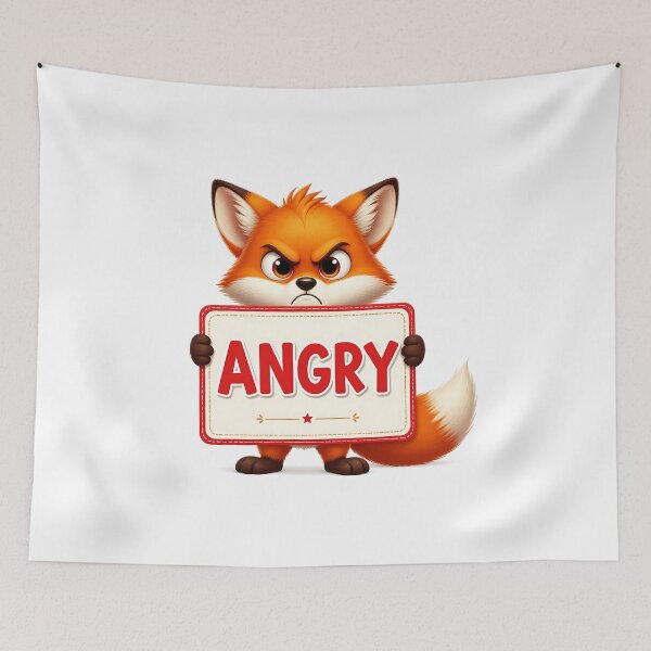 Item preview, the angry fox designed and sold by EdicionesJML.