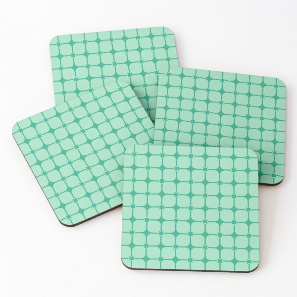 Item preview, Jungle green & seafoam green abstract shapes designed and sold by Mint + Midnight.