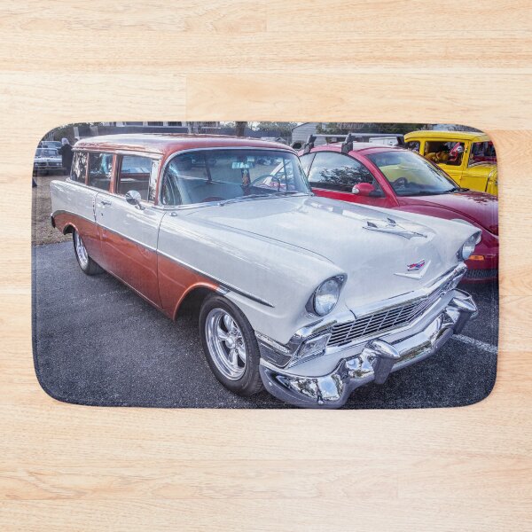 Item preview, 1956 Tan and White Chevrolet Bel Air 210 Station Wagon X220 designed and sold by RichFrancoCars.