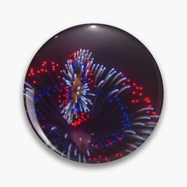 Item preview, Colorful Fireworks Display Fan Burst Over Night Sky designed and sold by Nmallia.