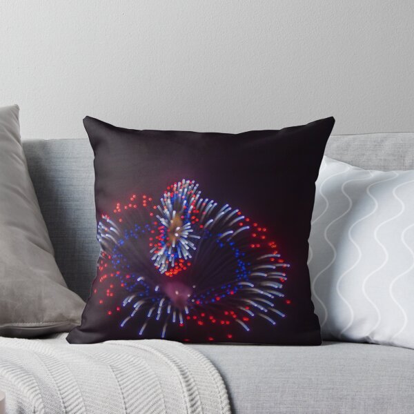 Item preview, Colorful Fireworks Display Fan Burst Over Night Sky designed and sold by Nmallia.