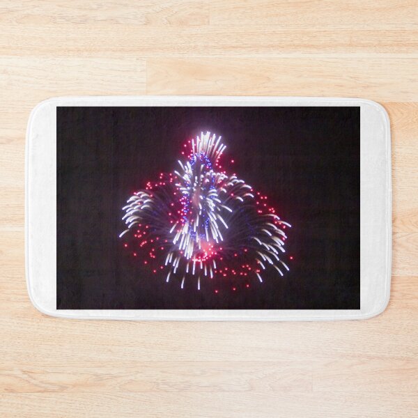 Item preview, Colorful Fireworks Display Fan Burst Over Night Sky designed and sold by Nmallia.