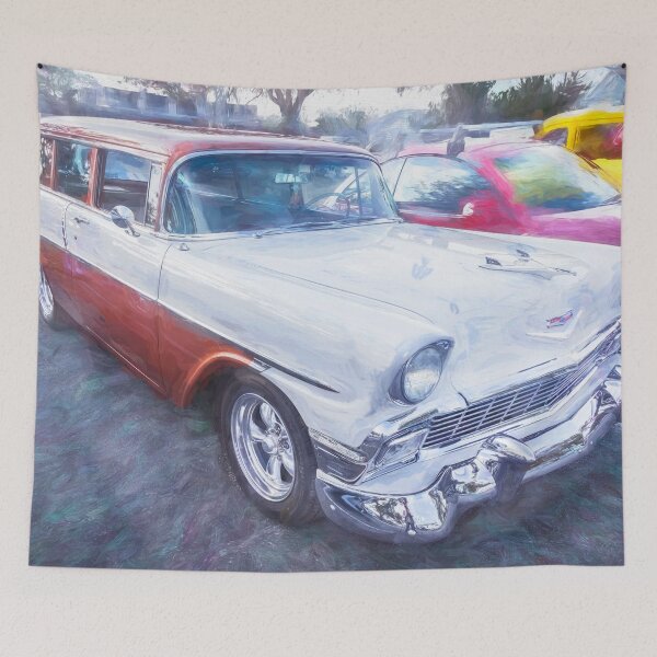 Item preview,  1956 Tan and White Chevrolet Bel Air 210 Station Wagon X221 designed and sold by RichFrancoCars.