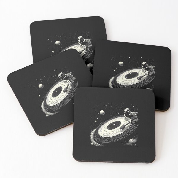 Item preview, Space DJ Shirts for Men Solar System Vinyl Record Turntable designed and sold by AlanYYoder.