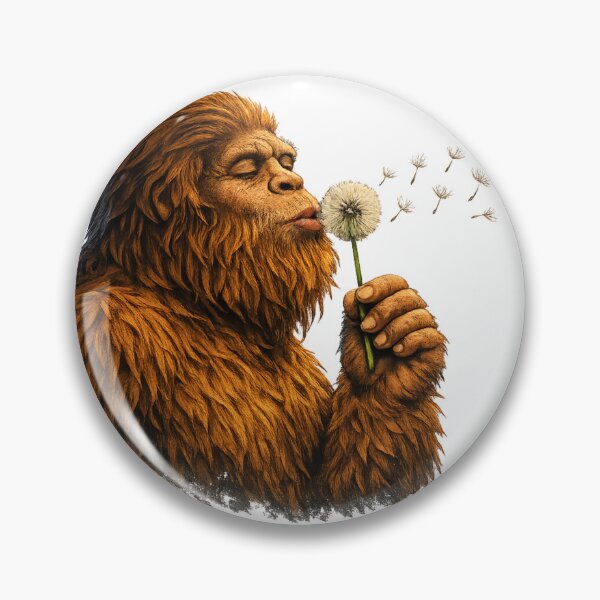 Item preview, Whimsical Bigfoot Blowing Dandelion – Fantasy Nature Tee T-Shirt designed and sold by MerchlyMike.