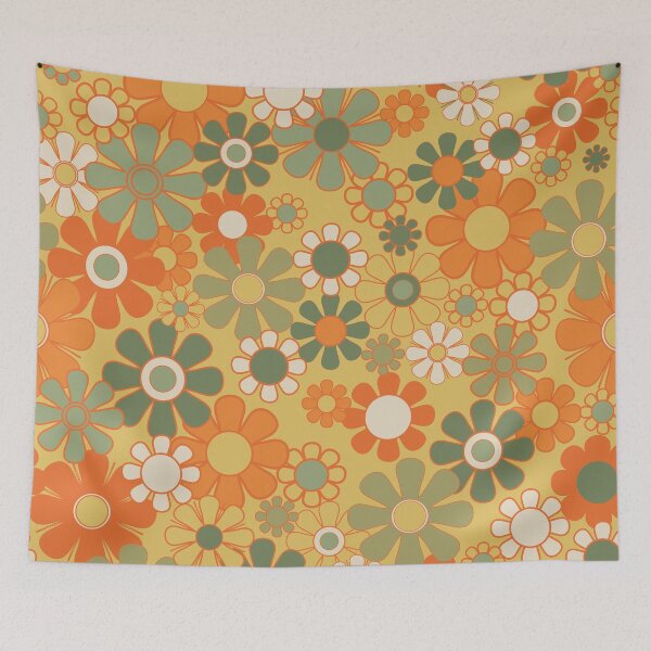 Aperçu de l'œuvre Motif floral des années 70 créée et vendue par kierkegaard.