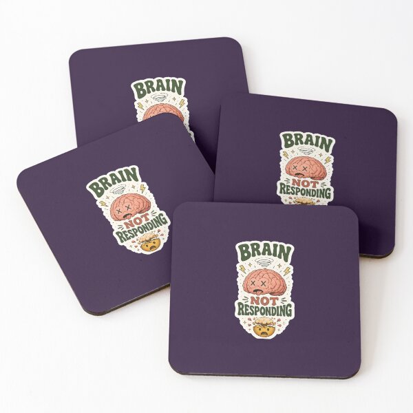 Item preview, Brain Not Responding Funny Mental Fog Illustration designed and sold by WX-ST.